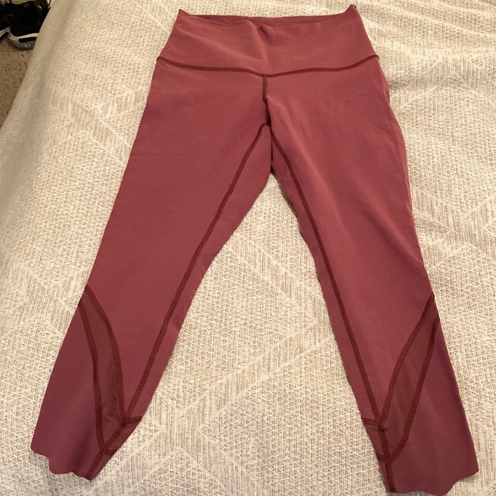 Lululemon high waist scalloped leggings